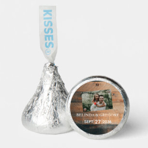 Rustic Wood Photo Wedding Hershey®'s Kisses®