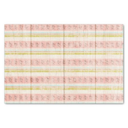 Rustic Wood Pink Shabby Cottage Chic Tea Party Tissue Paper