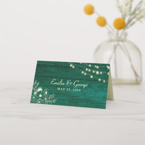 Rustic Wood Place Card