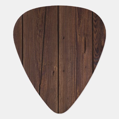 Rustic Wood Plank Guitar Pick