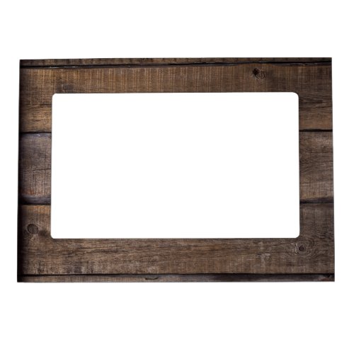 Rustic Wood Plank Magnetic Frame