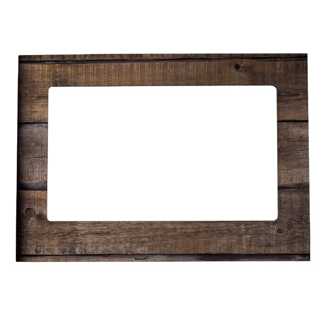 Rustic Wood Plank Magnetic Frame (Front)