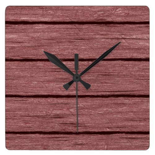 rustic wood planks 15216c square wall clock