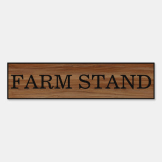 Rustic Wood Printed Farm Stand Sign
