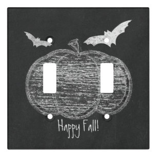 Rustic Wood Pumpkin Country Halloween Fall Home Light Switch Cover