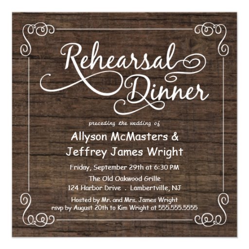 Rustic Rehearsal Dinner Invitations 3