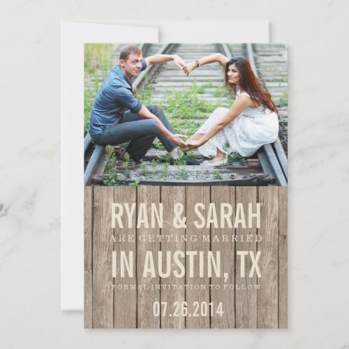 RUSTIC WOOD SAVE THE DATES SAVE THE DATE