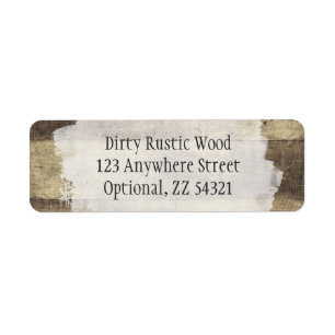 Rustic Wood Shabby Grunge Vintage Painted Boards Label