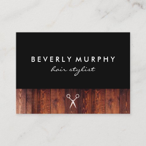 Rustic Wood Shear Logo Appointment