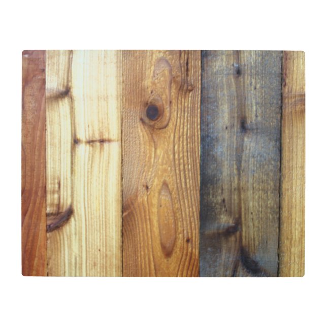 Rustic Wood Siding Photo Metal Print (Front)