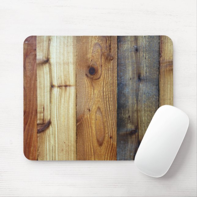 Rustic Wood Siding Photo Mouse Pad (With Mouse)