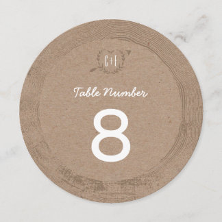 Rustic Wood Slice | Table Number