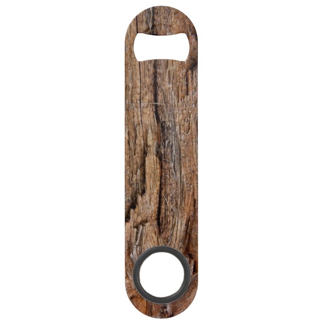 Rustic wood speed bottle opener (Front)