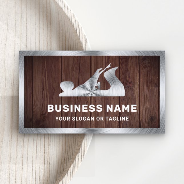 Rustic Wood Steel Hand Plane Handyman Carpenter Business Card (Creator Uploaded)
