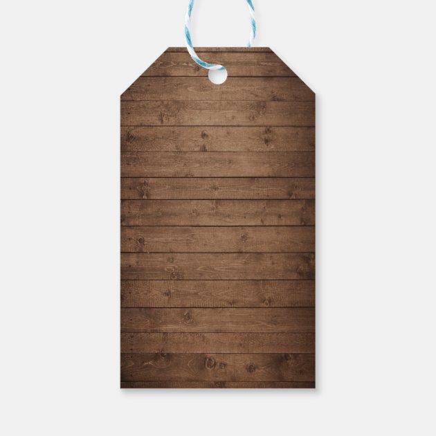 Rustic Wood String Lights Bridal Shower Thank You Gift Tags