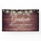 Rustic Wood String Lights Graduation Party