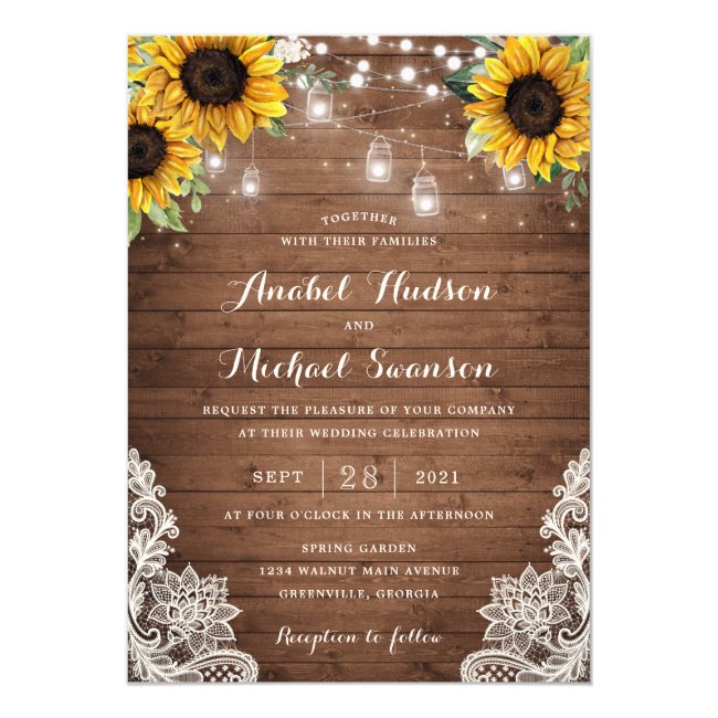 Mason Jar Wedding Invitations Template from rlv.zcache.com