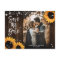Rustic Wood Sunflower Wedding Photo Save The Date