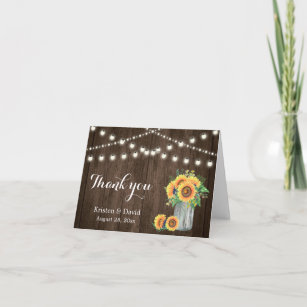 sunflower thank you cards zazzle sunflower thank you cards