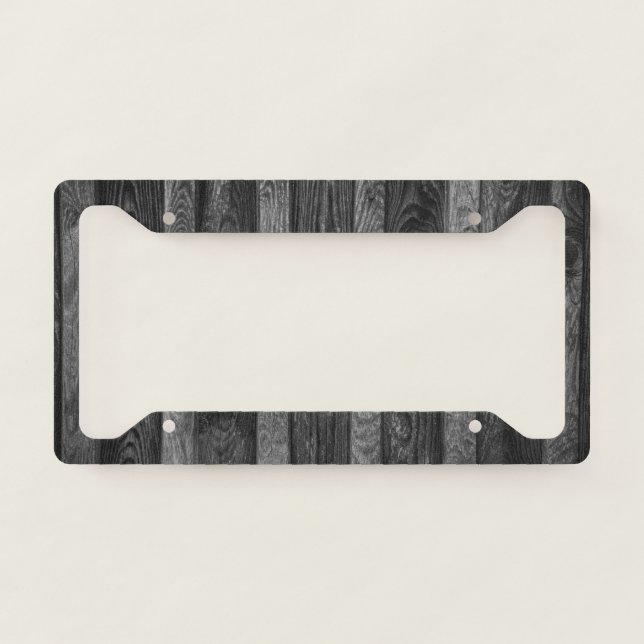 Rustic Wood Texture #1 #wall #art  License Plate Frame (Front)