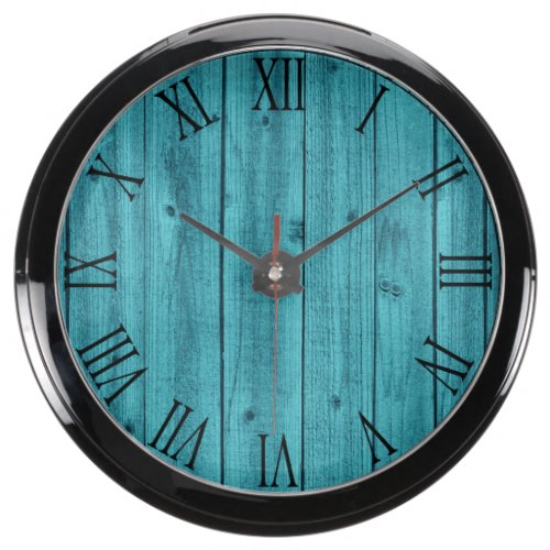 Rustic Wood Texture Aquavista Clocks