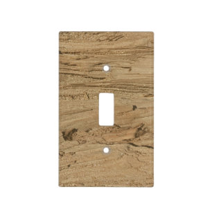 Rustic Wood Texture Pattern Unique Striped Light Switch Cover