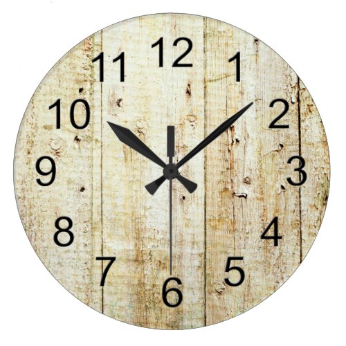 Rustic Wood Texture Wallclocks
