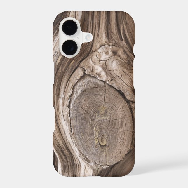 Rustic Wood Textures Pine Knot Close-Up Photograph Case-Mate iPhone Case (Back)