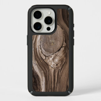 Rustic Wood Textures Pine Knot Close-Up Photograph iPhone 15 Pro Case