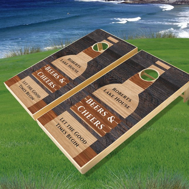 Rustic Wood Tone Beer Drinking Game  (Creator Uploaded)