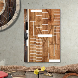 Rustic Wood Tone Dry Erase Board Brackets