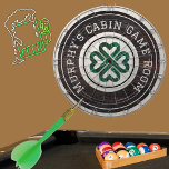 Rustic Wood Tone Irish Celtic 4 Leaf Clover  Dart Board<br><div class="desc">Rustic Wood Tone Irish Celtic 4 Leaf Clover Dart Board
Personalize with name</div>
