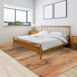 Rustic Wood Tone Light Tan Large Area Rug
