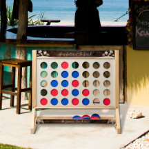 Rustic Wood Tone Monogram Beach