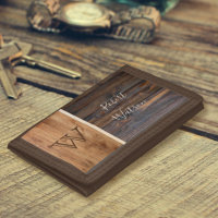 Rustic Wood Tone Monogram