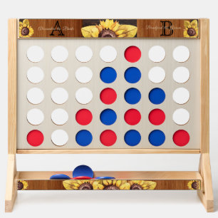 Rustic Wood Tone Wedding Bride Groom Sunflower Fast Four