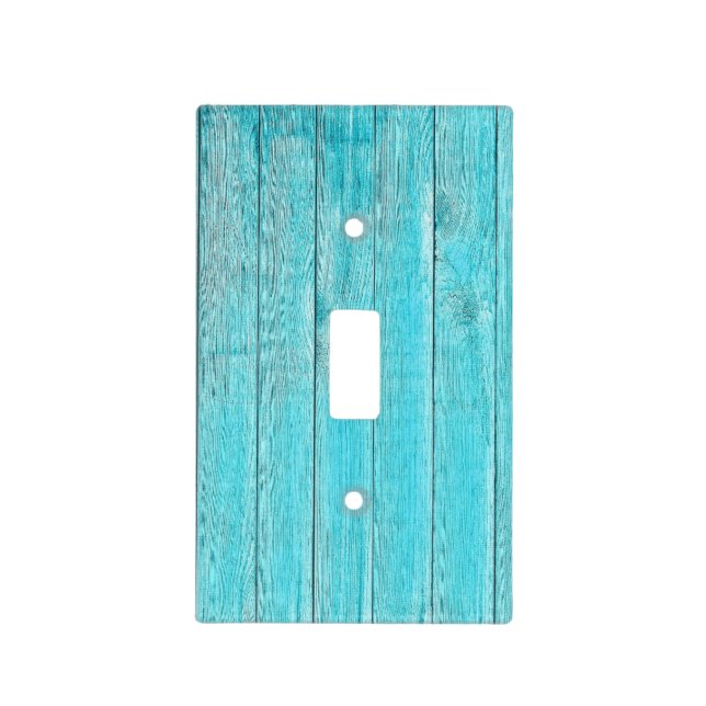 Rustic Wood Tropical Beach Light Switch Cover (Front)