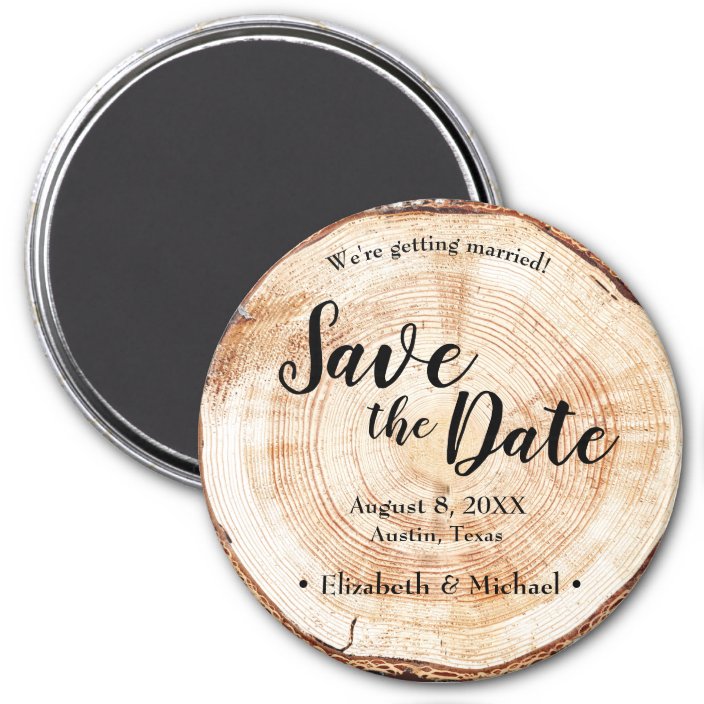 Rustic save the date