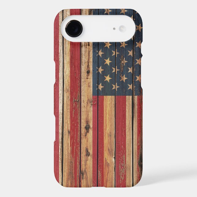 Rustic Wood United States Flag Case-Mate Samsung Galaxy Case (Back)