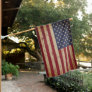 Rustic Wood USA American Flag House Flag