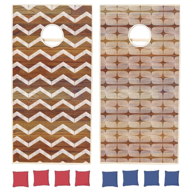 Rustic Wood vintage cornhole set (Set)