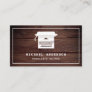 Rustic Wood Vintage Typewriter Professional Writer Business Card