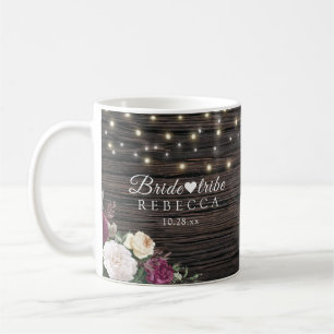 Rustic wood Wedding Bride tribe Coffee Mug