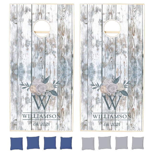 Rustic Wood Wedding Cornhole Set (Set)