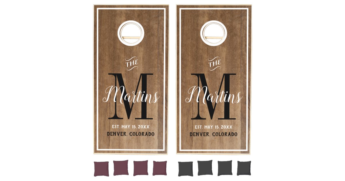 Customized Cornhole Set