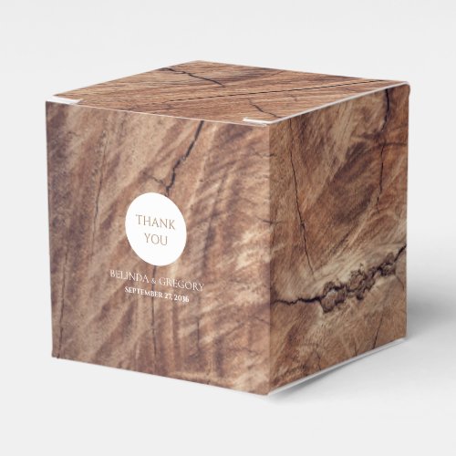 Rustic Wood Wedding Favor Boxes
