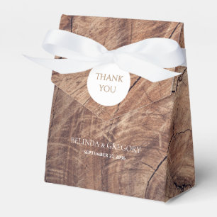 Rustic Wood Wedding Favor Boxes
