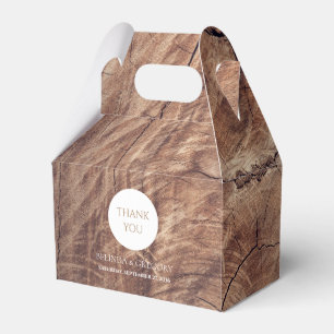 Rustic Wood Wedding Favor Boxes