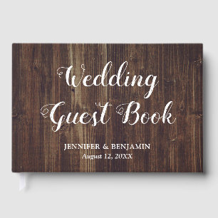 Rustic Wood Wedding Guest Book