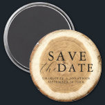 Rustic Wood Wedding Save the Date Magnet<br><div class="desc">Rustic Wood Wedding Save the Date Magnet</div>